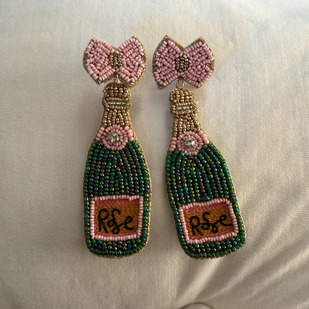 Rose Champagne Earrings
